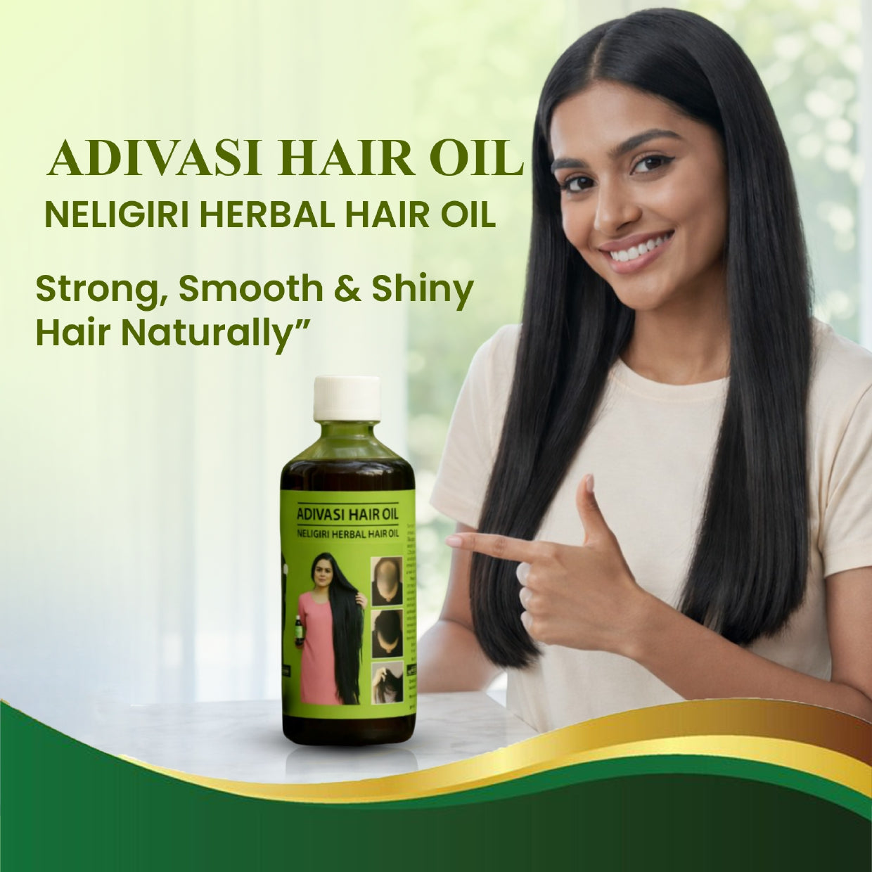 Adivasi Neelgiri Herbal Hair Oil Original (Pack of 2) | 🎁FREE Neem Wooden Comb🎁