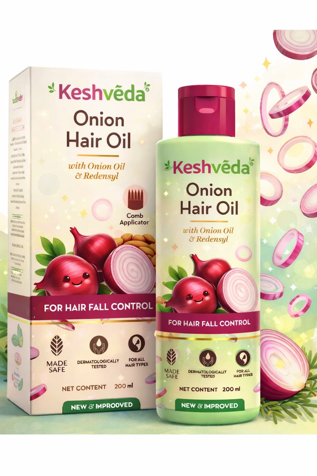 Onion Hair Oil with Onion Oil & Redensyl for Hair Fall Control - 250 ml