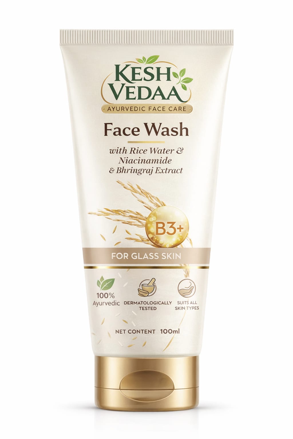 Rice Dewy Bright Face Wash With Rice Water & Niacinamide for Glass Skin - 100 ml